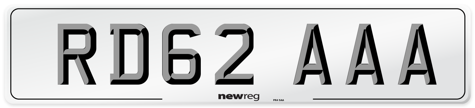 RD62 AAA Number Plate from New Reg